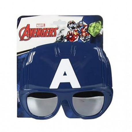 Marvel Avengers Occhiali Da Sole, Maschera, Bambino, Capitan America, Protezione UV 400