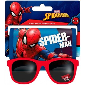 Disney Spiderman Occhiali Da Sole E Portafoglio Set Bambino Uomo Ragno
