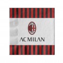 Tovaglioli di carta AC.MILAN 33 x 33 cm Conf. 20pz - Feste Compleanno a Tema