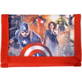 PORTAFOGLIO BAMBINO CON STRAPPO PORTAMONETE MARVEL AVENGERS13X9CM