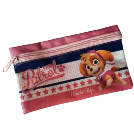 BUSTINA ASTUCCIO SCUOLA PAW PATROL SKYE PORTACOLORI  CM. 22x12x10