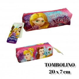 ASTUCCIO TOMBOLINO SCUOLA DISNEY PRINCIPESSE PORTACOLORI BEAUTY CM.20x7