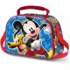 ZAINO TRACOLLA SCUOLA PORTA MERENDA DISNEY MICKEY 3D TOPOLINO 20,5x26x10cm