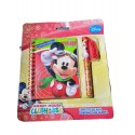 SET PENNA CON LACCIO E NOTES  DISNEY TOPOLINO MICKEY  QUADERNO SCUOLA BAMBINO