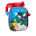 Borsa Tracollina Borsetta con Tracolla Regolabile Mickey Mouse  & Pluto Topolino Disney 20X15 CM