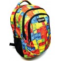 Zaino scuola superiori media elementari unisex ragazzo fantasia Mattoncini 47x31