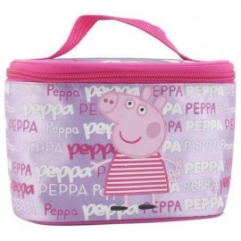 Borsa Da Viaggio  Cosmetici Make da viaggio  con fiori di Peppa Pig Rosa  Bambina 20x11 cm