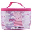 Borsa per il trucco con fiori di Peppa Pig Rosa  Bambina 20x11 cm