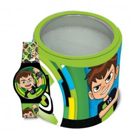 Orologio Analogico Ben 10 Network in Scatola di Latta - Idea Regalo Bambino