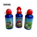 BORRACCIA IN ALLUMINIO SUPER MARIO BROS DISNEY CON BECCUCCIO E COPERCHIO 400 ML BAMBINI