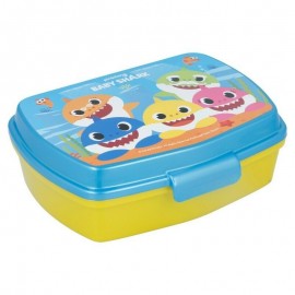 BABY SHARK LUNCH BOX scatola colazione porta PRANZO MERENDA sandwich scuola 17X14X6 cm