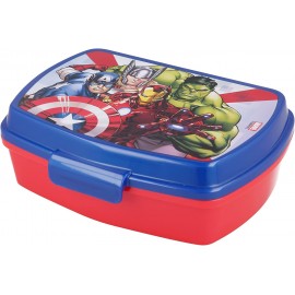 Avengers Scatola Box Colazione Porta Merenda Pranzo Scuola Asilo Materna Marvel 17x14x6cm