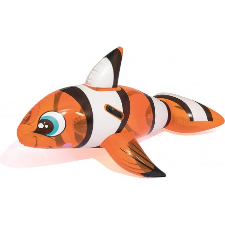 Pesciolino Nemo cavalcabile bambino piscina gonfiabile giocattolo mare 157cm