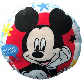 Cuscino Arredo Cameretta Mickey Mouse Disney sagomato stampato rotondo