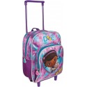 ZAINO ASILO CON TROLLEY HELLO KITTY  RUOTE MANICO ALLUNGABILE CM 30