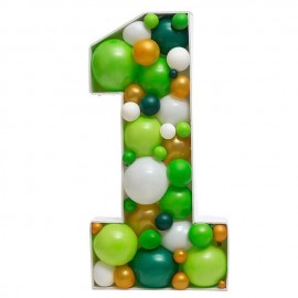 "Porta Palloncini Numero 1 Balloon Box: Il Dettaglio Perfetto per la Tua Festa di Compleanno!"